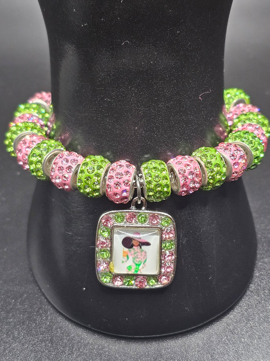 AKA bracelet with soror charm