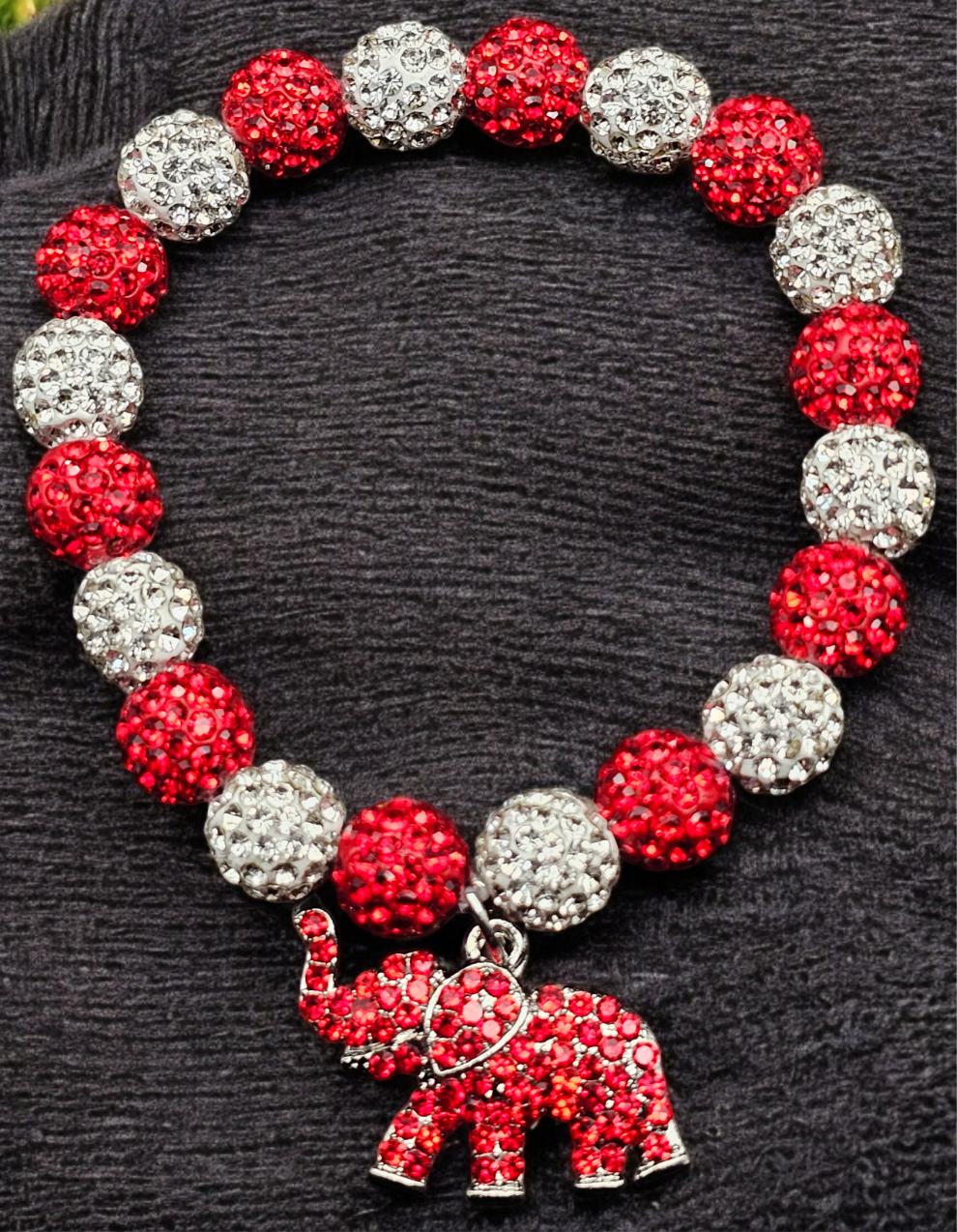 DST Elephant rhinestone bracelet